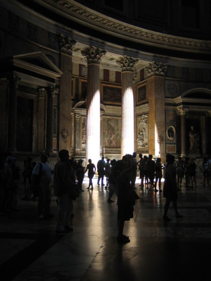 The only picture I took of the inside of the Pantheon